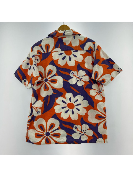 SUN SURF 半袖シャツ 花柄 シャツ オレンジ (?)