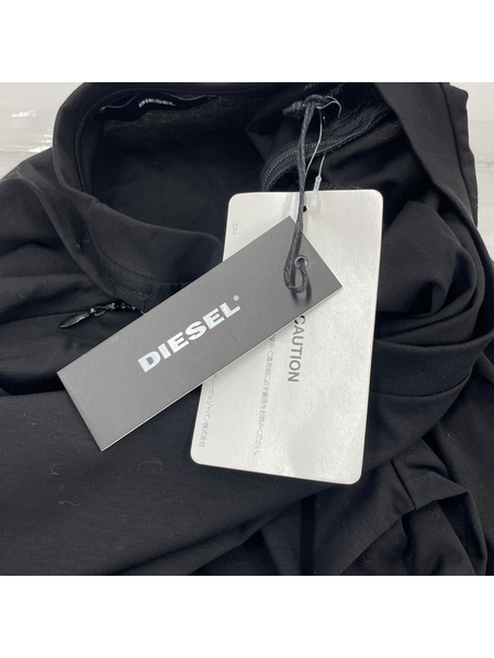 DIESEL 長袖ワンピース ロングワンピース/黒XS