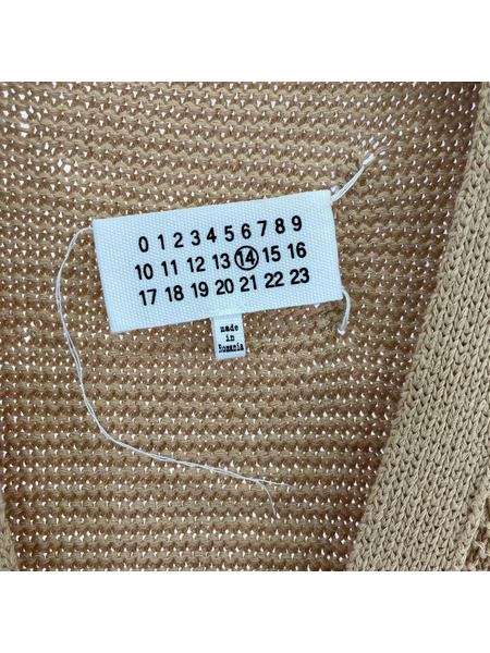 MAISON MARGIELA カーディガン 14AW ワッフル生地 カーディガン (S) 茶