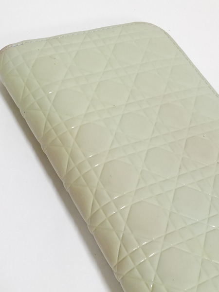 Dior/エナメル パテント 長財布