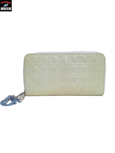 Dior/エナメル パテント 長財布
