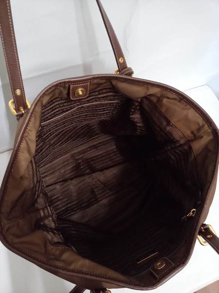 PRADA/ナイロン/トートバッグ/ブラウン/BR4991