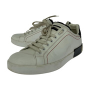 DOLCE&GABBANA White Portofino Sneaker レザースニーカー ホワイト 8 1/2