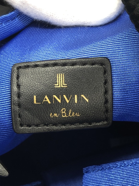 LANVIN en Bleu フリル 巾着バッグ 黒[値下]