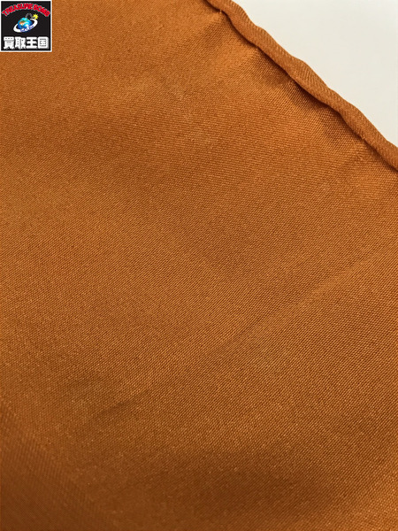 LV 小物 モノグラム　シルク　スカーフ オレンジ