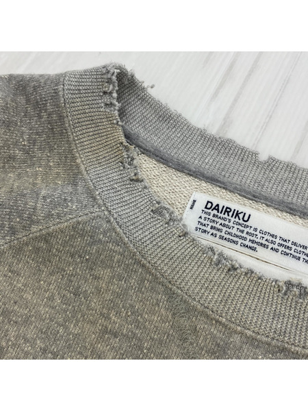 DAIRIKU/21AW/Ponyboy Pullover Sweater/M/グレー