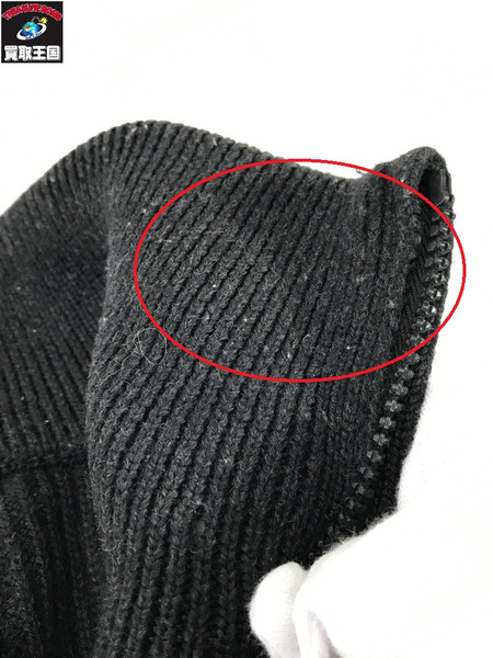 LV  シグネチャーハーフジップニット ウール 黒 (XXL) RM221M ZLL HMN10W