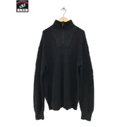 LV  シグネチャーハーフジップニット ウール 黒 (XXL) RM221M ZLL HMN10W
