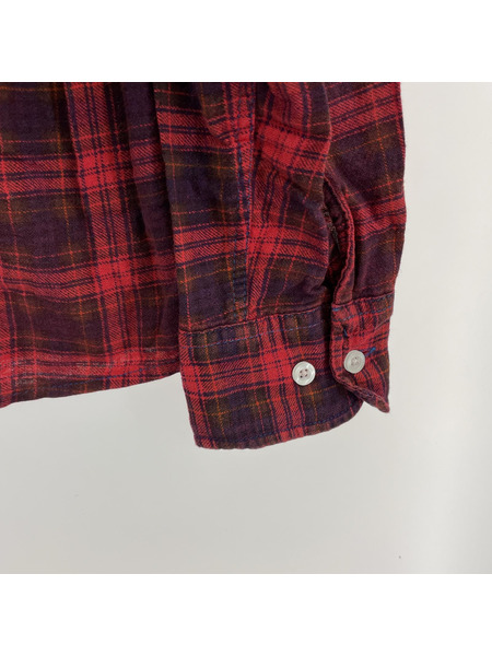 Rebuild by Needles 長袖シャツ リメイク 赤 XL