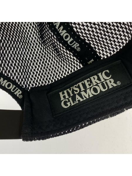 HYSTERIC GLAMOUR SPEEDSTER MESH CAP 02221QH05 白黒