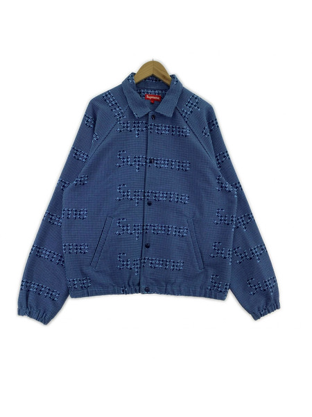 Supreme ブルゾン・ジャンパー Houndstooth Logos Snap Front Jacket-L