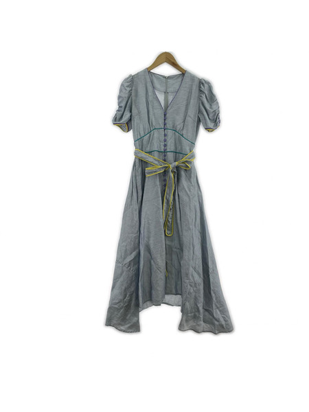 半袖ワンピース MYLAN パイピングSSワンピース S ブルー