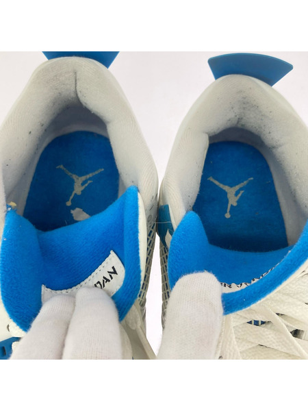 NIKE スニーカー AIR JORDAN 4 RETRO MILITARY BLUE 27.5cm