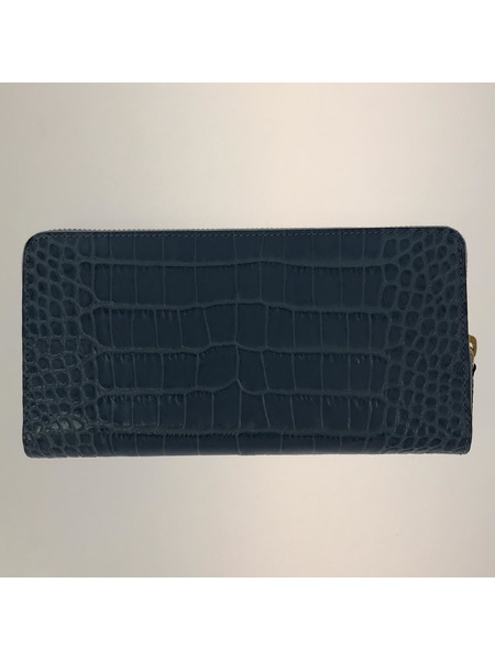 長財布 SMYTHSON クロコ型押シ/BLE