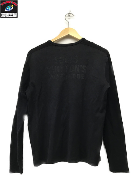 LV WARDROBE ラグランカットソー 切替 黒 (XS)