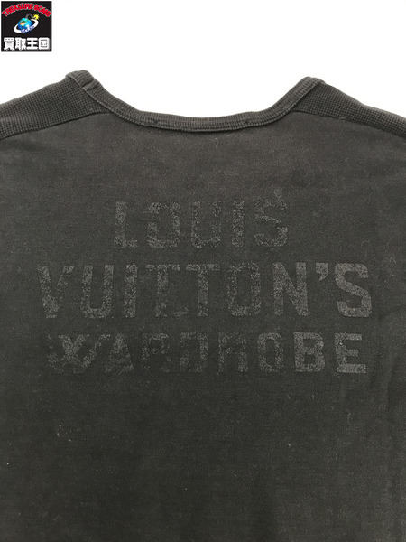 LV WARDROBE ラグランカットソー 切替 黒 (XS)