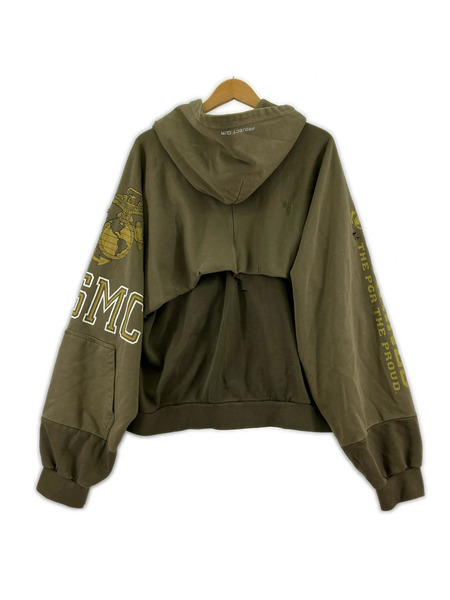 PROJECT G/R USMC プリントシップパーカー 2 カーキ[値下]