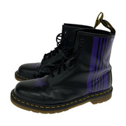 Needles ブーツ Dr.Martens 8ホール 黒紫 US10