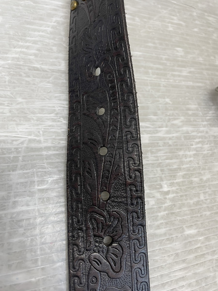 RRL スタッズ 石付きベルト 