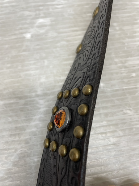 RRL スタッズ 石付きベルト 