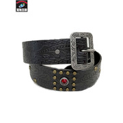 RRL スタッズ 石付きベルト 