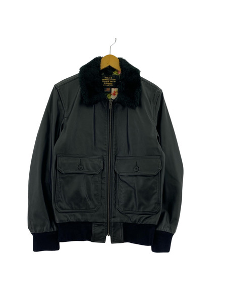 SUPREME×SCHOTT A-2 フライトジャケット 黒(S)