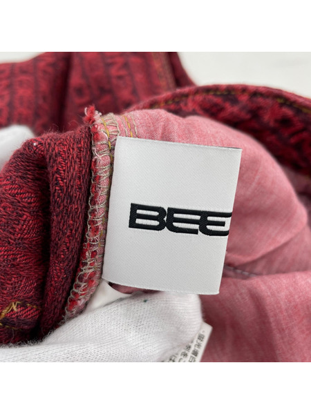 BEEDEN ジャガードパンツ S レッド