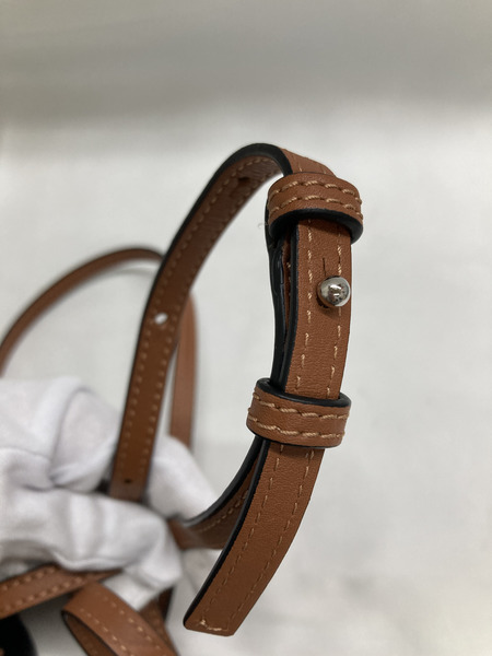 LOEWE エレファントポケット レザーショルダーバッグ