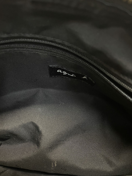 agnes b. ナイロンショルダーバッグ ブラック FT03A-05