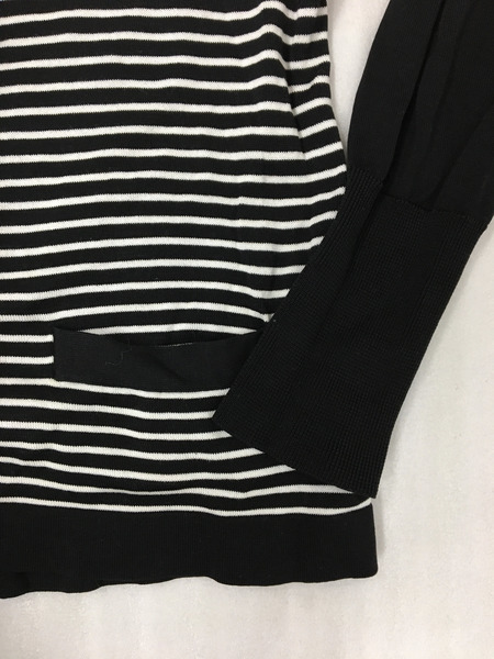 CHANEL　レディースラグ衣料 ボーダーカーディガン/ココマークボタン/42/1995クルーズコレクション