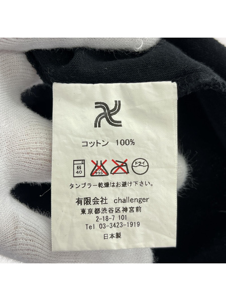 CHALLENGER 半袖Tシャツ・カットソー SSプリントTee 黒 (M)[値下]
