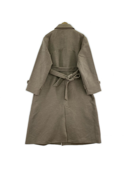 TINA:JOJUN ウールライク スタンドカラーロングコート