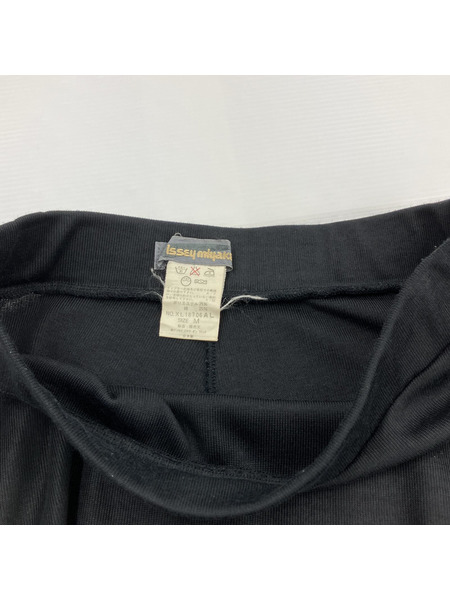 ISSEY MIYAKE ロングスカート 80s 筆タグ ポリスカート M ブラック