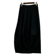 ISSEY MIYAKE ロングスカート 80s 筆タグ ポリスカート M ブラック