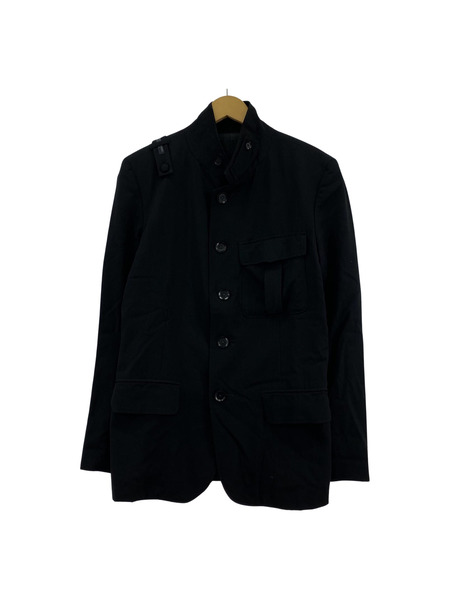 REGULATION Yohji Yamamoto ウールギャバ5BSノッチドジャケット 2 ブラック