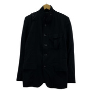 REGULATION Yohji Yamamoto ウールギャバ5BSノッチドジャケット 2 ブラック