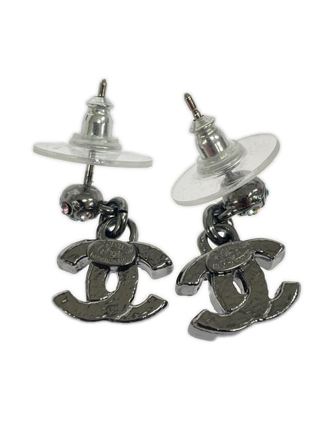 アクセサリー ココマークマルチカラー ラインストーンピアス