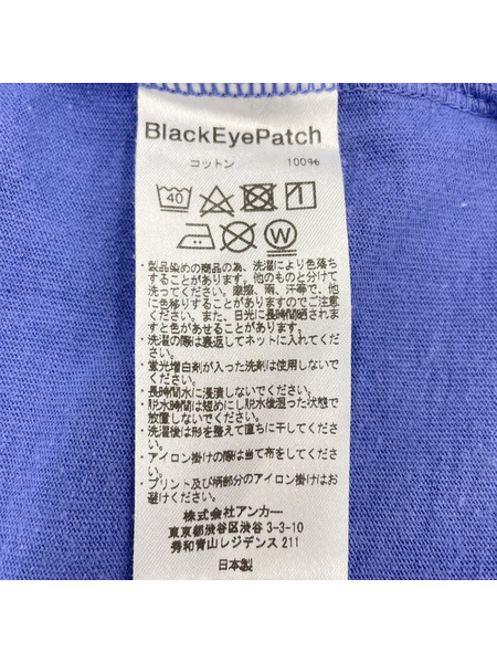 半袖Tシャツ・カットソー THE BLACK EYE PATCH プリント Tee 紫 L[値下]