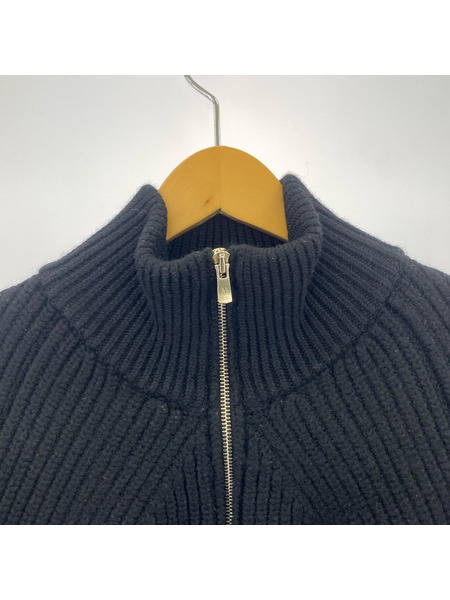 BATONER ニット・セーター ハーフジップ ブラック  2