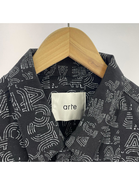 デニムジャケット Arte Antwerp グラフィック デニムジャケット 黒[値下]