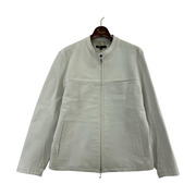 Y'2 LEATHER レザージャケット シングル/XL/ホワイト/ホースハイド