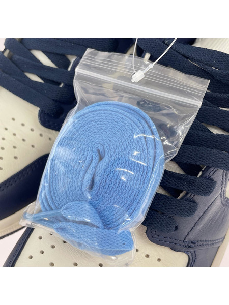 NIKE スニーカー Air Jordan 1 Retro HI OG BLU 28.5cm