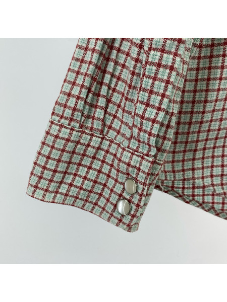 OLD・VINTAGE 90s/BUGLE BOY チェックウエスタンシャツ L
