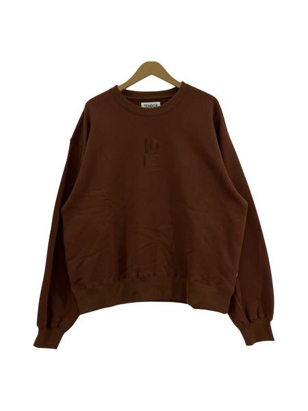 10匣 TENBOX OG Logo Sweat クルーネックスウェット ブラウン