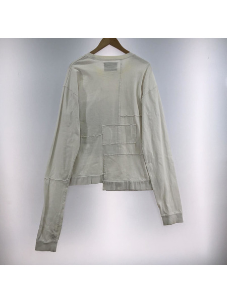 HELIOT EMIL BRICKED LONGSLEEVE (L) 白[値下]