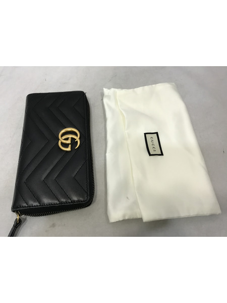 長財布 GGマーモント ラウンドファスナー 長財布 443123