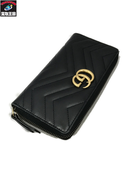 長財布 GGマーモント ラウンドファスナー 長財布 443123