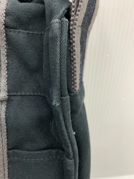 エルメス フールトゥ バサスＰＭ ショルダーバッグ ブラック グレー キャンバス レディース HERMES