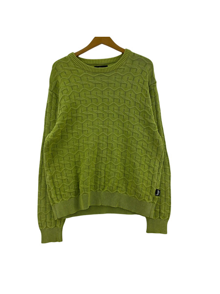 STUSSY スウェット・トレーナー STAND SWEATER GRN[値下]