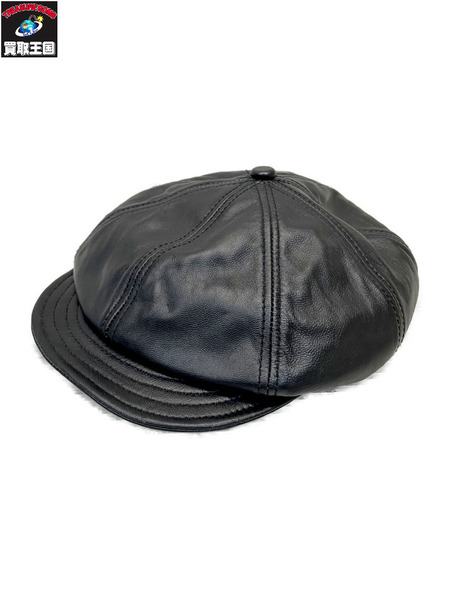 schott レザーキャスケット M 黒